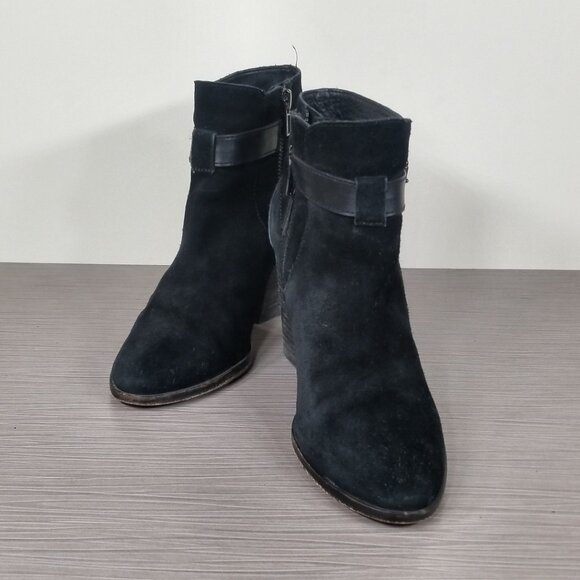 Cole Haan 'Minna' Bootie, Black Suede, Womens Size 5 B - Picture 4 of 12
